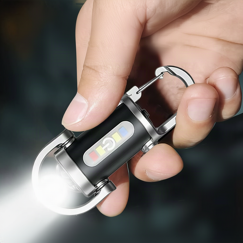 Mini-Taschenlampe mit Schlüsselanhänger, LED