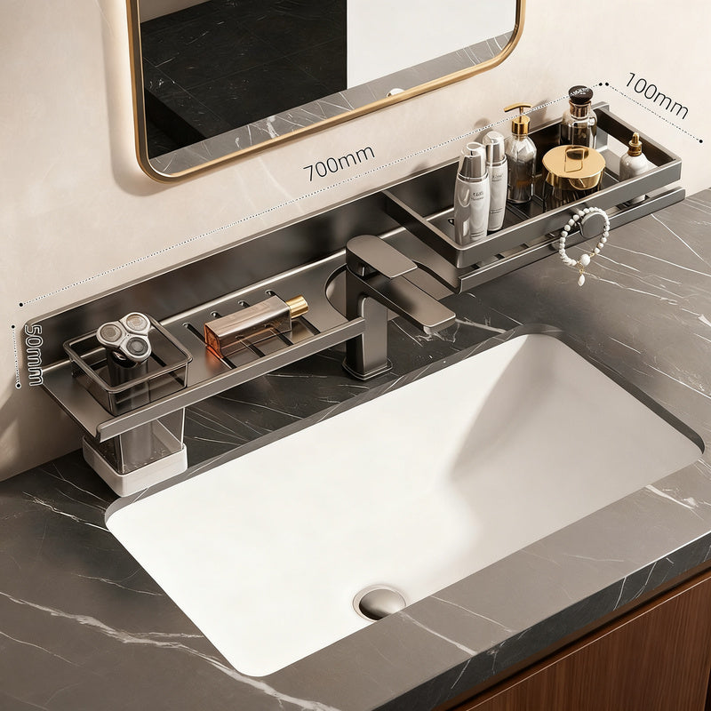 Wandregal für Waschbecken aus Aluminium