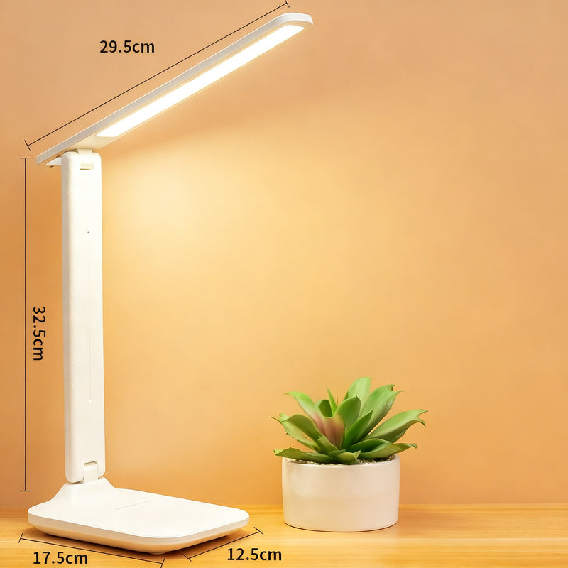 Klappbare LED-Schreibtischlampe mit USB-Anschluss