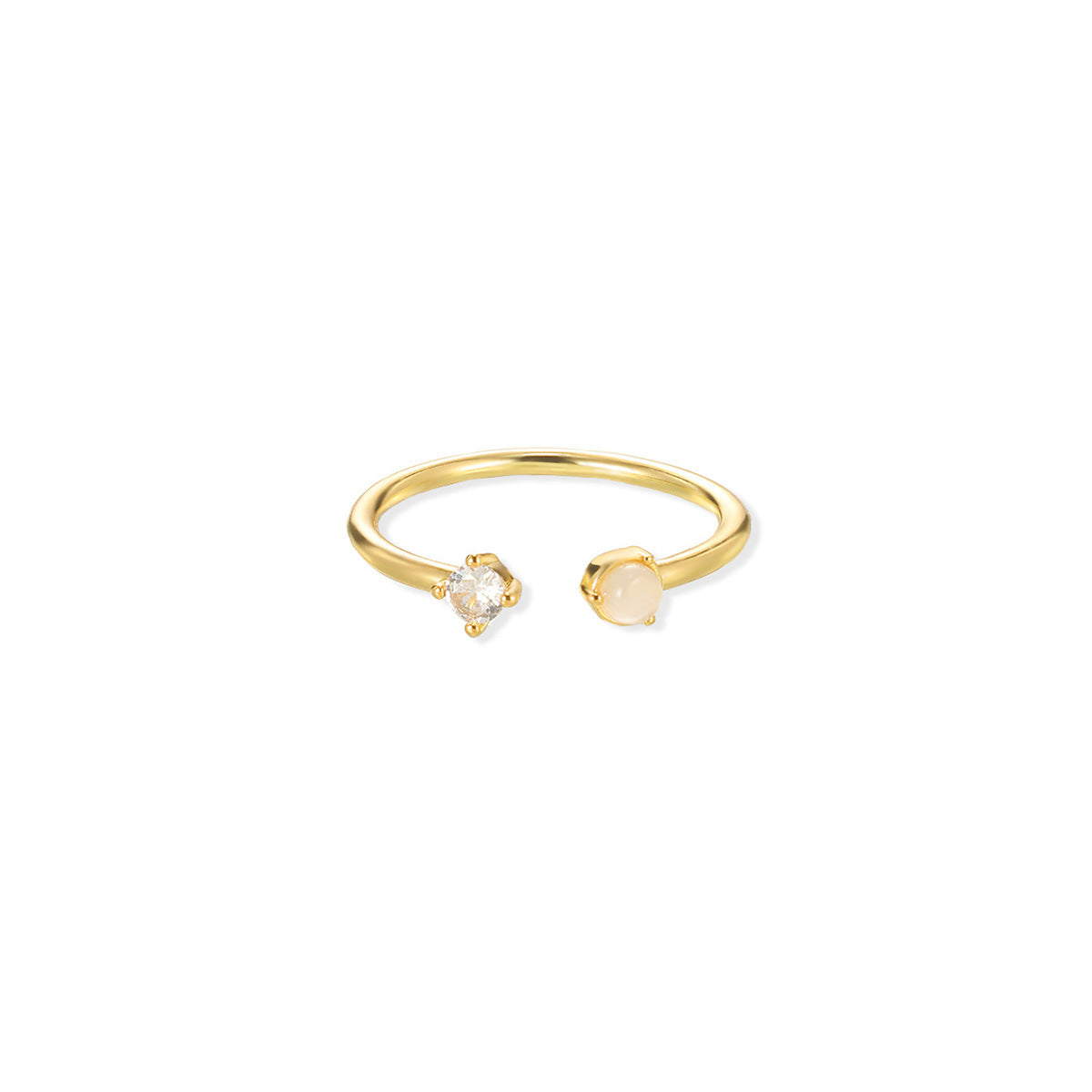 Geburtsstein-Ring, verstellbar