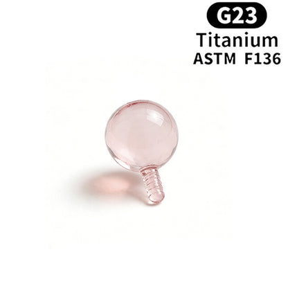 Titan-Piercingstab mit Innengewinde