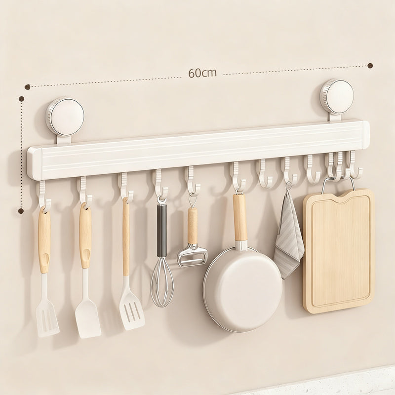 Saugnapf-Küchenhakenleiste, wandhängend