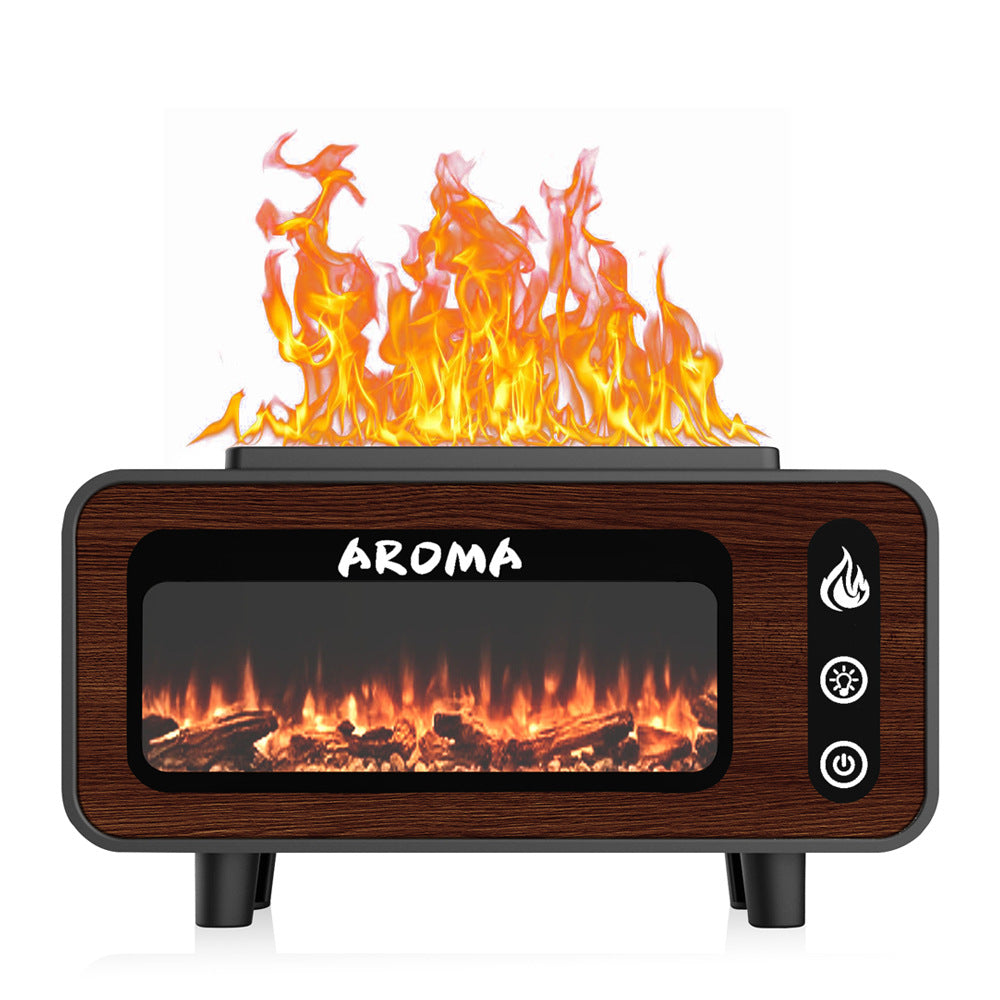 Kamin-Aromatherapie-Diffuser mit LED-Flammeneffekt, Modell LA-0646