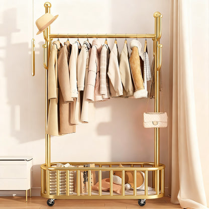 Bewegliche Garderobe aus Kohlenstoffstahl, Nordisch