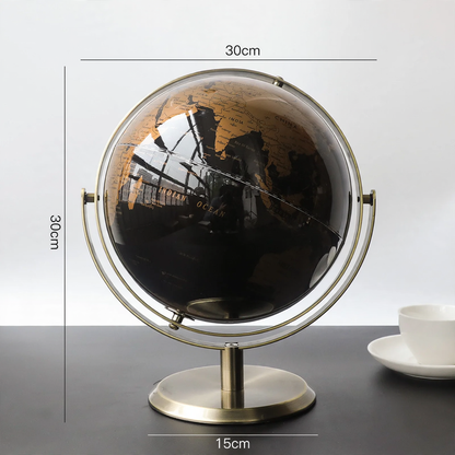 Globus-Dekofigur, transparent, modernes Design