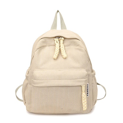 Großer PU-Rucksack, leicht, einfarbig