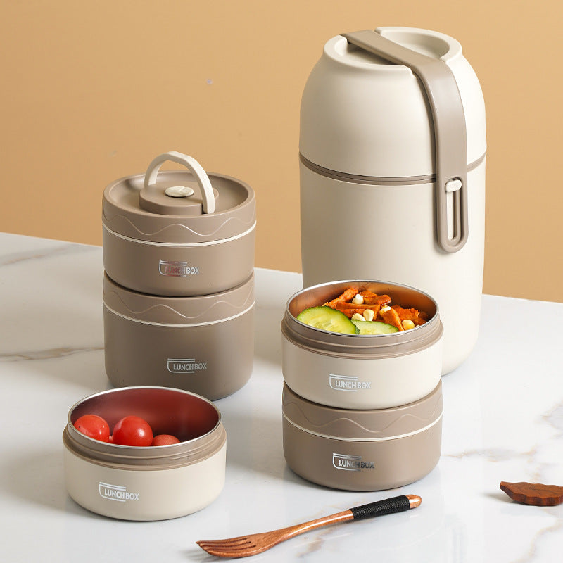 Isolierte Lunchbox aus 316er Edelstahl, rund