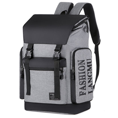 Herren-Rucksack aus Canvas, bis 16-Zoll-Laptop, atmungsaktiv
