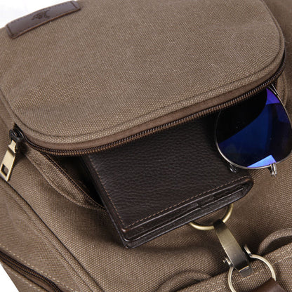 Leinwandrucksack, atmungsaktiv und strapazierfähig, unter 20 L
