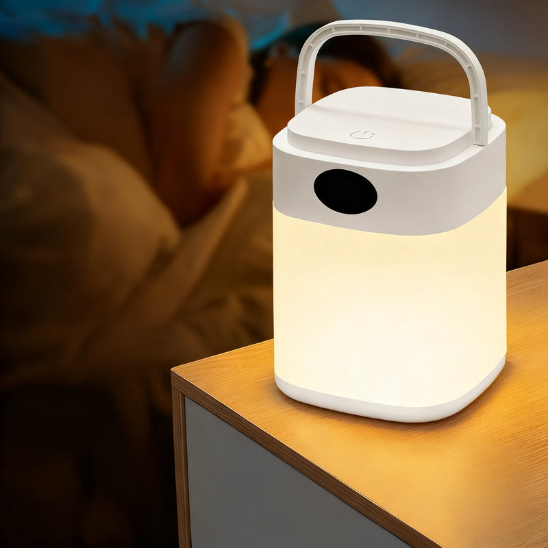 LED-Nachtlicht mit Fernbedienung und Uhr
