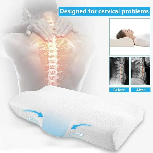 Nackenstützkissen aus Memory-Foam, Schmetterlingsform