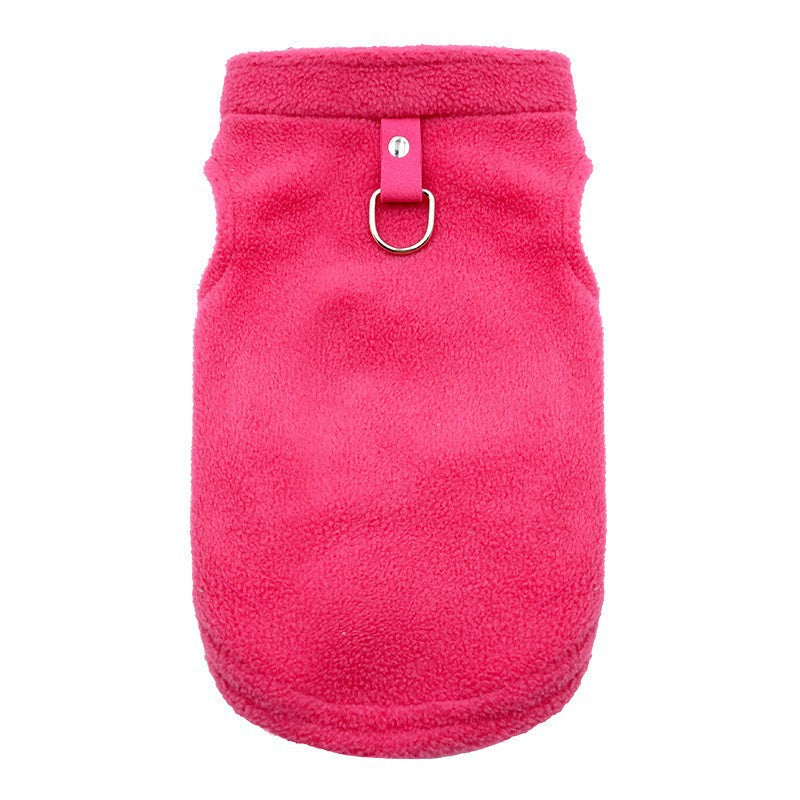 Hundemantel aus Sweatshirt-Stoff mit Taschen