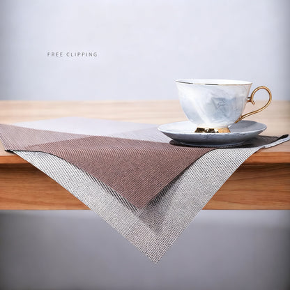 Tischset aus Polyester, quadratisch, gemustert