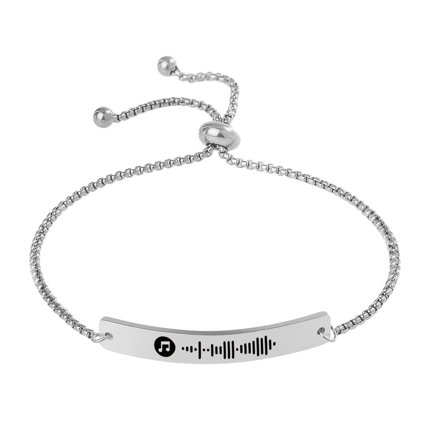 Edelstahlarmband mit geometrischem Design