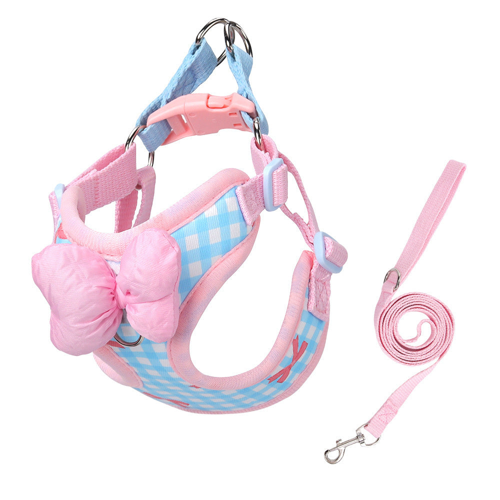 Hundegeschirr aus Stoff mit Leine, XS bis XL