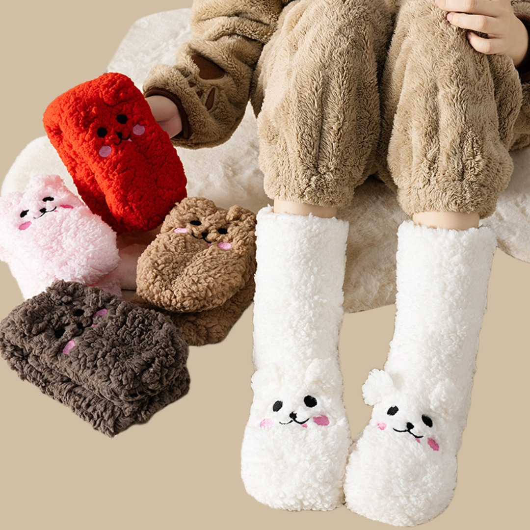Warme, flauschige Bärensocken | Brehn