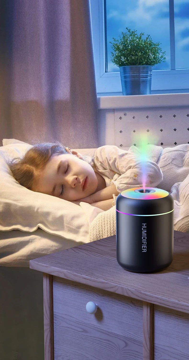 Brehn | MINI LUFTBEFEUCHTER MIT AROMATHERAPIE - USB-BETRIEBEN - PERFEKT FÜR AUTO UND SCHLAFZIMMER