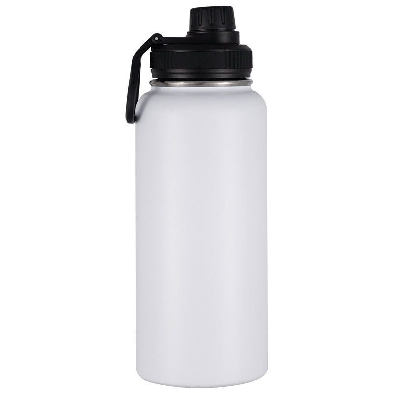 Isolierte Edelstahl-Trinkflasche mit Tragegriff