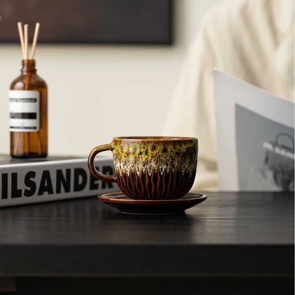 Keramik-Kaffeebecher mit Ofen-Glasur