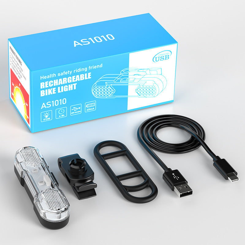 Fahrrad-Rücklicht USB-aufladbar, 360° drehbar