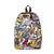 Leinwand-Rucksack mit Schriftzug-Design, unter 20 L