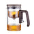 Glaskanne mit Pressstempel, 750 mL, Nussbaum