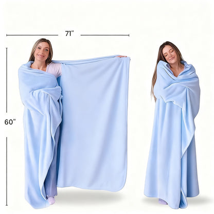 Tragbare Milchfleece-Decke, 152 × 177 cm