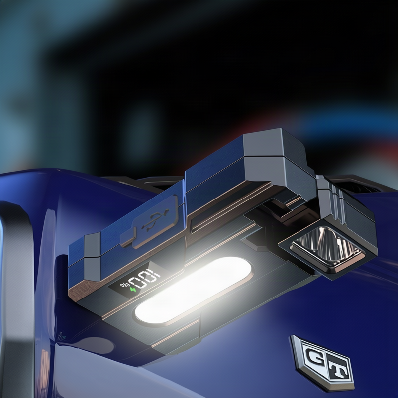 Tragbare USB-Taschenlampe mit Magnethalter