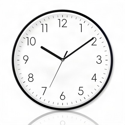 Quarz-Wanduhr, Kunststoff, Zeiger, 20–40 cm