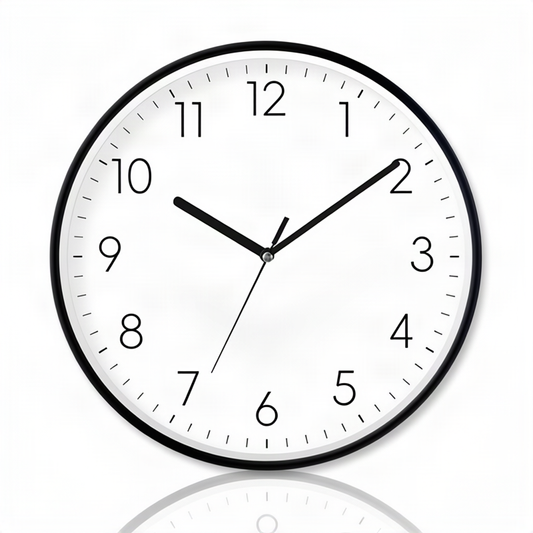 Quarz-Wanduhr, Kunststoff, Zeiger, 20–40 cm