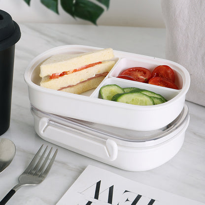 Bento-Box, Lebensmittelqualität, mit Fächern, mikrowellengeeignet