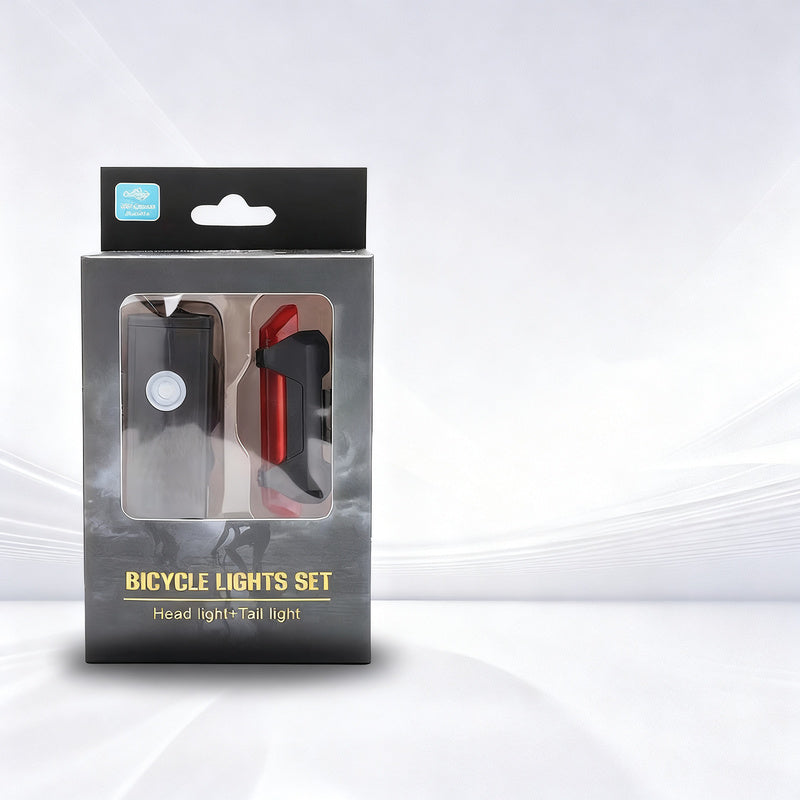 Fahrradlicht-Set, USB-aufladbar, wasserdicht