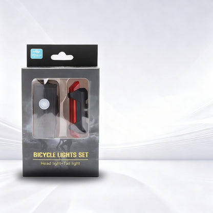 Fahrradlicht-Set, USB-aufladbar, wasserdicht
