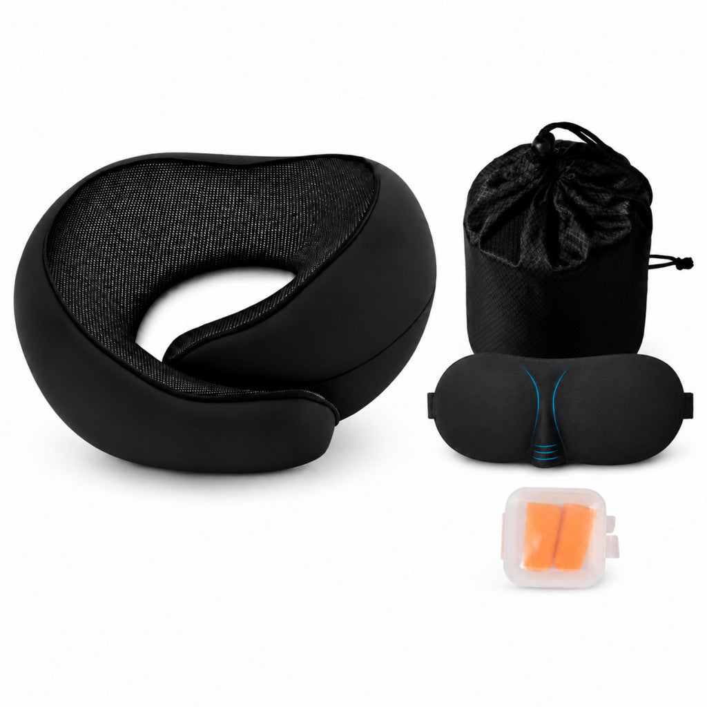 Nackenkissen aus Memory-Foam für Reisen
