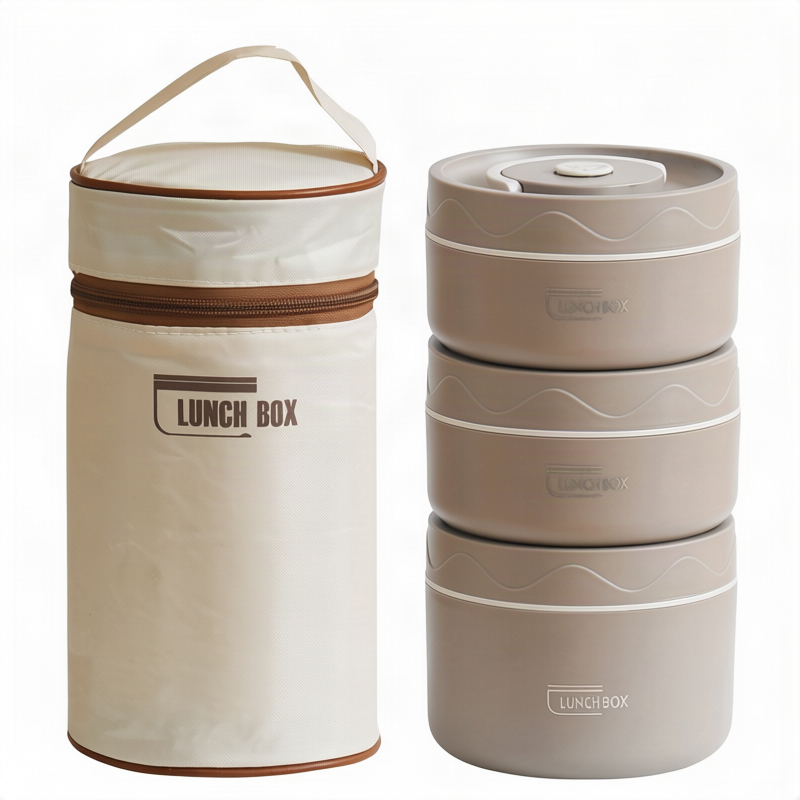 Isolierte Lunchbox aus 316er Edelstahl, rund