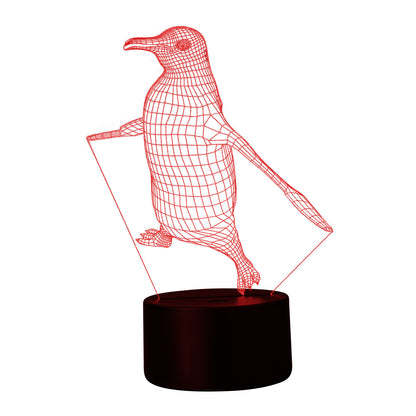 LED-Nachtlicht Pinguin mit Farbwechsel und Touchsteuerung