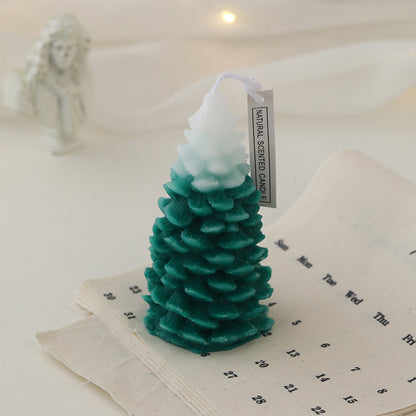 Weihnachtsbaum-Duftkerze aus Sojawachs