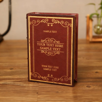 Dekoratives Buch-Tablett aus Holz, klassisches Design