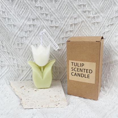 Handgeferti Duftkerze, Tulpenform, Sojawachs