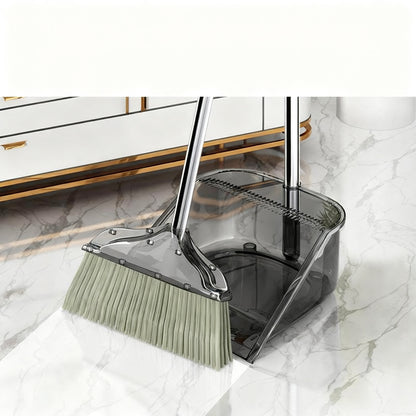 Kunststoff-Besen und Kehrschaufel-Set