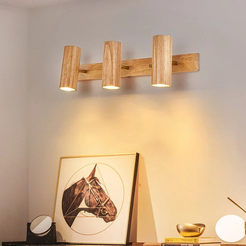 Moderne Wandlampe aus Walnussholz - Skandinavische LED-Wandlampe für Wohnzimmer & Esszimmer | Brehn