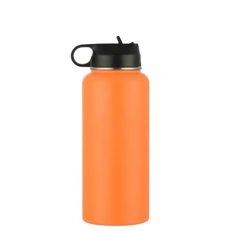 Isolierte Edelstahl-Trinkflasche mit Tragegriff