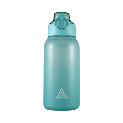 Trinkflasche 1L mit Aroma-Einsätzen und Strohhalm