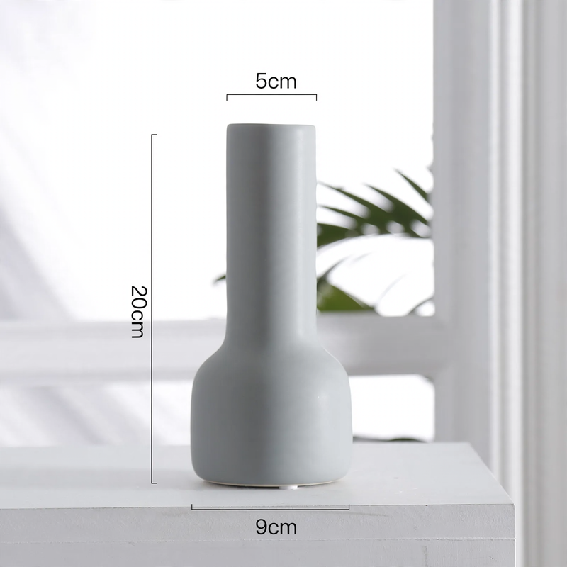 Keramik-Blumenvase, Nordisches Design