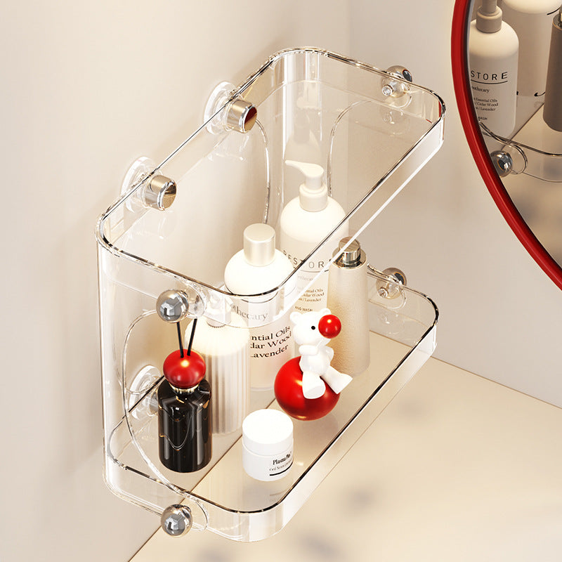 Badezimmer-Regal, Saugnapf, ohne Bohren