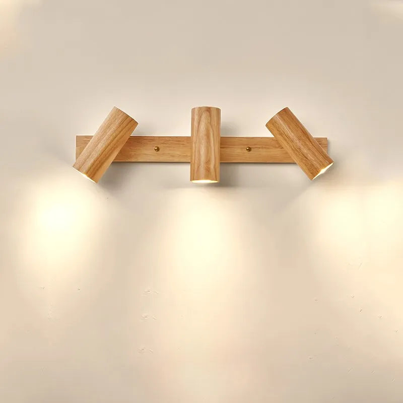 Moderne Wandlampe aus Walnussholz - Skandinavische LED-Wandlampe für Wohnzimmer & Esszimmer | Brehn