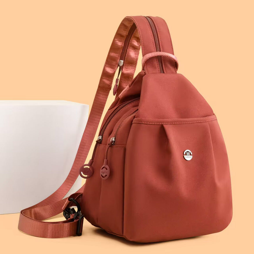 Kompakter Rucksack aus Oxford-Gewebe, vielseitig nutzbar