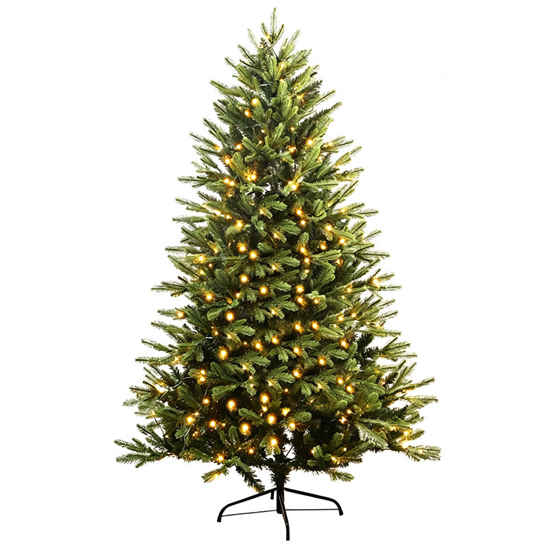Künstlicher Weihnachtsbaum mit LED-Beleuchtung, 150–300 cm