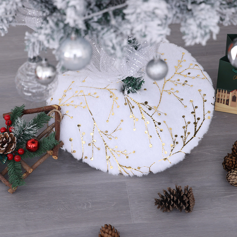 Weihnachtsbaum-Rockschürze aus Plüsch