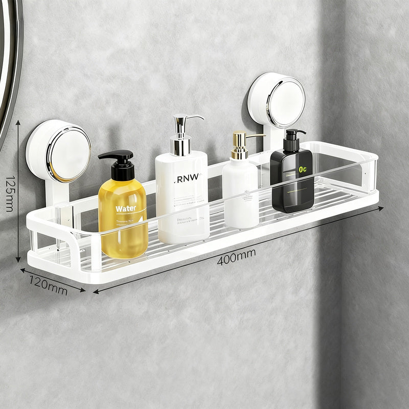 Badezimmer-Regal mit Saugnapf ohne Bohren